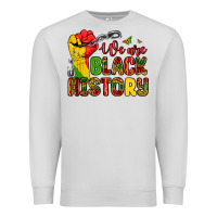 Dove Grey we are black history Premium Sweatshirt - Zillion Design Studio