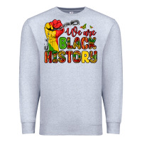 Heather Grey we are black history Premium Sweatshirt - Zillion Design Studio