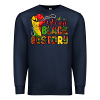 Navy we are black history Premium Sweatshirt - Zillion Design Studio