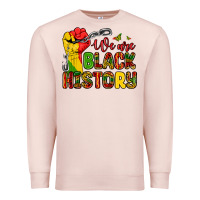 Pale Pink we are black history Premium Sweatshirt - Zillion Design Studio