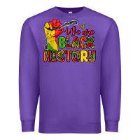 Purple we are black history Premium Sweatshirt - Zillion Design Studio