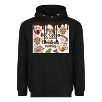 Black i just want to drink hot cocoa Heavyweight Hoodie - MaliasSmallBusiness