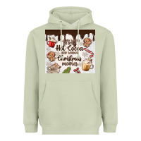 Matcha i just want to drink hot cocoa Heavyweight Hoodie - MaliasSmallBusiness