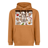 Meerkat i just want to drink hot cocoa Heavyweight Hoodie - MaliasSmallBusiness