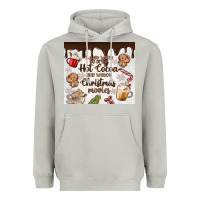 Moon Dust i just want to drink hot cocoa Heavyweight Hoodie - MaliasSmallBusiness