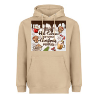 I Just Want To Drink Hot Cocoa Heavyweight Hoodie | Teevron