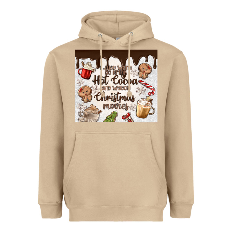 I Just Want To Drink Hot Cocoa Heavyweight Hoodie by MaliasSmallBusiness | Teevron