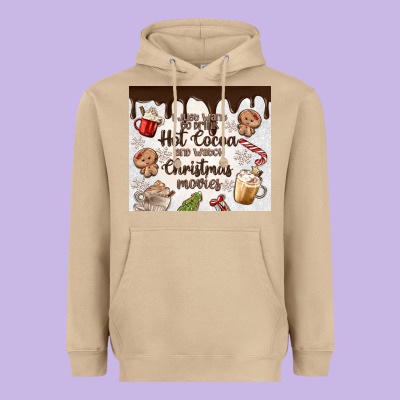 Heavyweight Hoodie i just want to drink hot cocoa