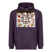 Plum i just want to drink hot cocoa Heavyweight Hoodie - MaliasSmallBusiness