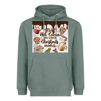 Sage i just want to drink hot cocoa Heavyweight Hoodie - MaliasSmallBusiness