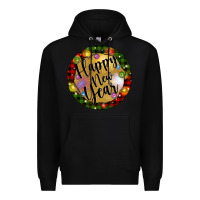 Black christmas happy new year Premium Hoodie - Artiststas