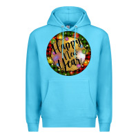 Ocean Blue christmas happy new year Premium Hoodie - Artiststas