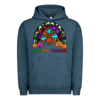 Pigment Midnight Navy happy hallothanksmas Urban Hoodie - JahusDesignShop