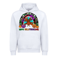 White happy hallothanksmas Urban Hoodie - JahusDesignShop