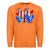 Carrot 4th of july hearts Premium Sweatshirt - texasbilliewilder