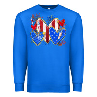 4th Of July Hearts Premium Sweatshirt | Teevron