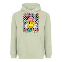 Matcha a little bit dramatic Heavyweight Hoodie - MaliasSmallBusiness