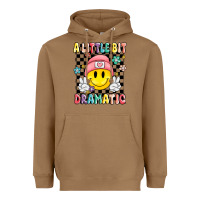 Toasted Coconut a little bit dramatic Heavyweight Hoodie - MaliasSmallBusiness