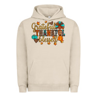 Pigment French Oak grateful thankful blessed Urban Hoodie - JahusDesignShop