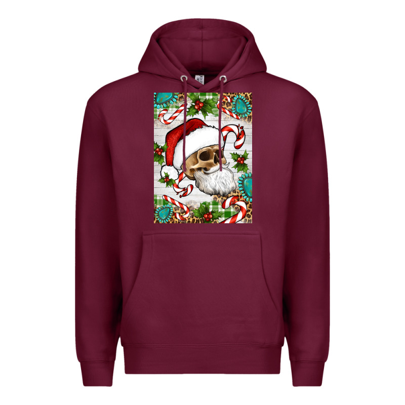 Christmas Hippie Skeleton Santa Premium Hoodie by Artiststas | Teevron