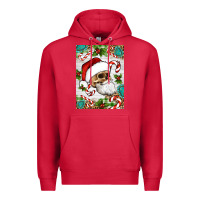 Cardinal Christmas hippie skeleton santa Premium Hoodie - Artiststas