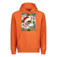 Carrot Christmas hippie skeleton santa Premium Hoodie - Artiststas