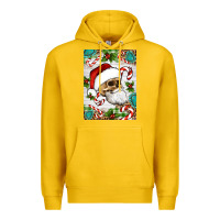 Lemon Christmas hippie skeleton santa Premium Hoodie - Artiststas