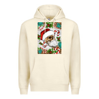 Sandshell Christmas hippie skeleton santa Premium Hoodie - Artiststas