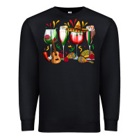 Black mexico wine glasses Premium Sweatshirt - Zillion Design Studio