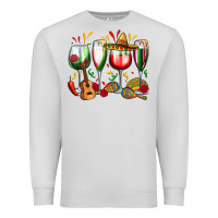 Dove Grey mexico wine glasses Premium Sweatshirt - Zillion Design Studio