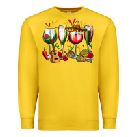 Lemon mexico wine glasses Premium Sweatshirt - Zillion Design Studio