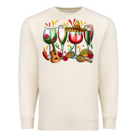 Sandshell mexico wine glasses Premium Sweatshirt - Zillion Design Studio