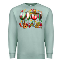 Seafoam mexico wine glasses Premium Sweatshirt - Zillion Design Studio