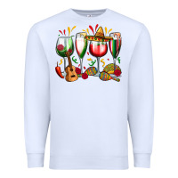 White mexico wine glasses Premium Sweatshirt - Zillion Design Studio