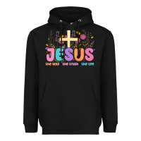Black jesus the way the truth the life Heavyweight Hoodie - MaliasSmallBusiness