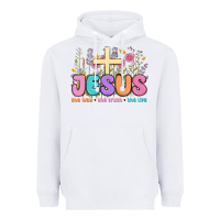 White jesus the way the truth the life Heavyweight Hoodie - MaliasSmallBusiness