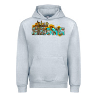 Heather Grey she is strong with cross Urban Hoodie - AdoDesignShop