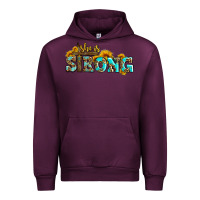 Mauve Wine she is strong with cross Urban Hoodie - AdoDesignShop