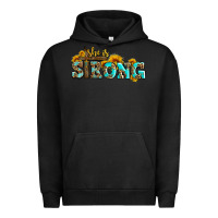 Pigment Black she is strong with cross Urban Hoodie - AdoDesignShop