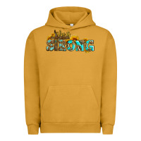 Pigment Peanut Butter she is strong with cross Urban Hoodie - AdoDesignShop