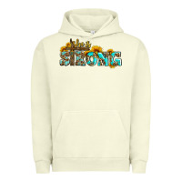 Pigment Pistachio she is strong with cross Urban Hoodie - AdoDesignShop
