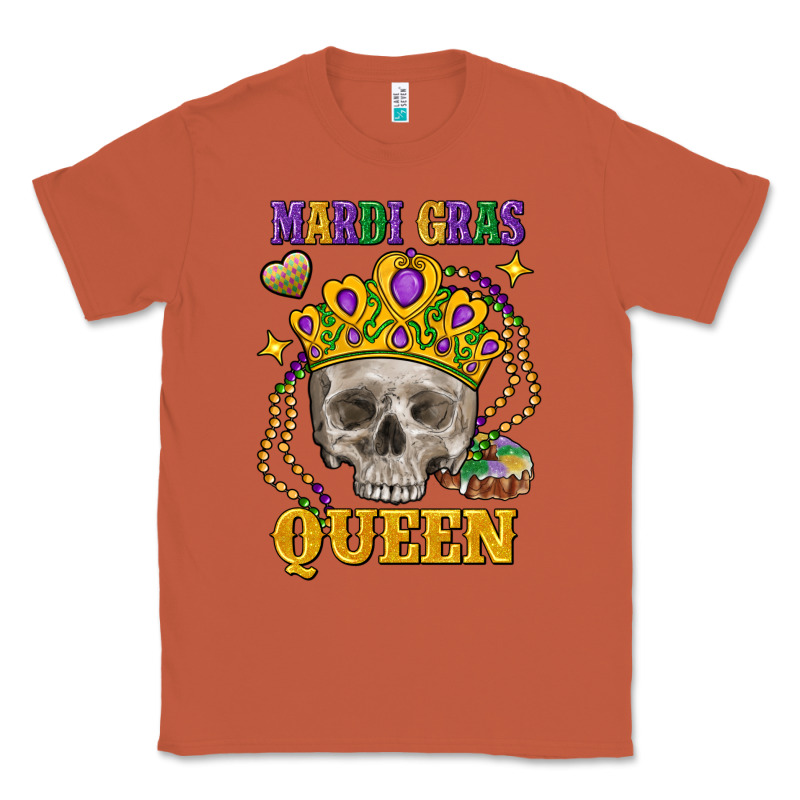 Skull Mardi Gras Queen Classic Tee by FaDigitalArtStudio | Teevron