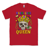 Red skull mardi gras queen Classic Tee - FaDigitalArtStudio