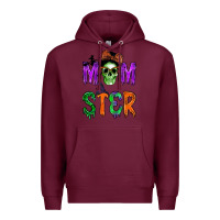 Burgundy momster Premium Hoodie - BundleAndBundleShop