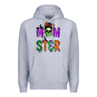 Heather Grey momster Premium Hoodie - BundleAndBundleShop