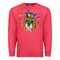 Cardinal mardi gras  mask beagle Premium Sweatshirt - RanaPortraitStore