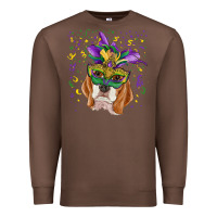 Chestnut mardi gras  mask beagle Premium Sweatshirt - RanaPortraitStore
