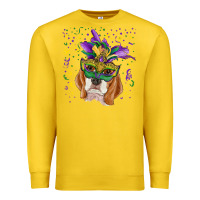 Lemon mardi gras  mask beagle Premium Sweatshirt - RanaPortraitStore
