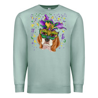 Seafoam mardi gras  mask beagle Premium Sweatshirt - RanaPortraitStore