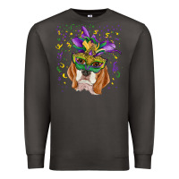 Smoke mardi gras  mask beagle Premium Sweatshirt - RanaPortraitStore